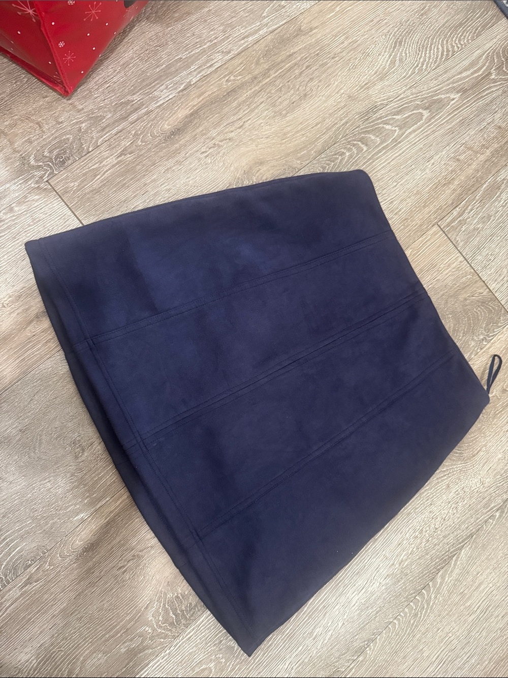 Blue Rain Navy Fitted Skirt with Back Zip